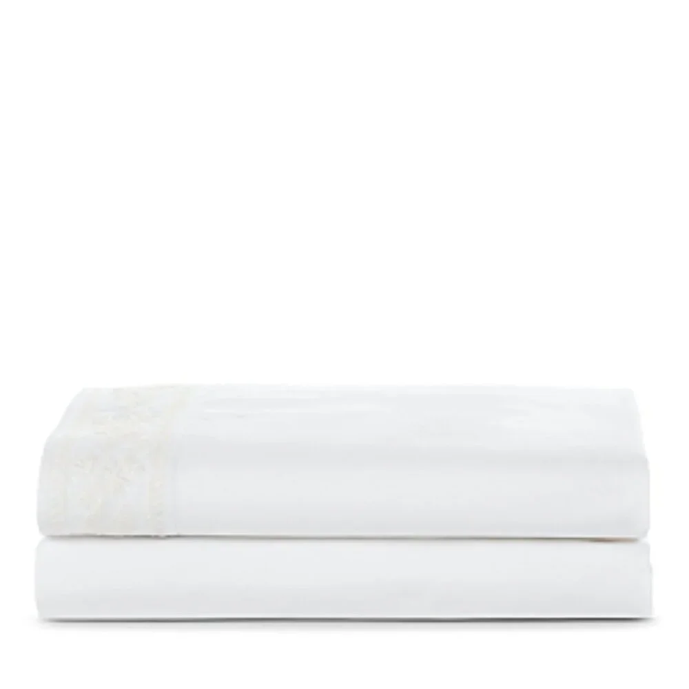 Ralph Lauren Katrine White King Flat & Fitted Sheet Set